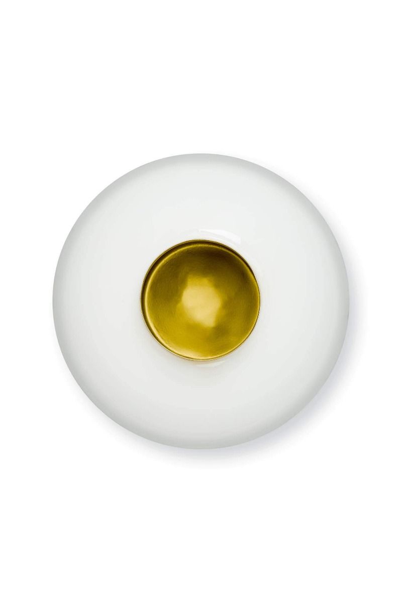 Metal Vase White 32cm