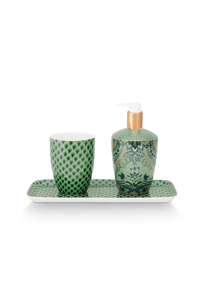 medley lippen Integratie Pip Studio Badkamer Accessoires Set/3 Kyoto Festival Groen | Pip Studio the  Official website