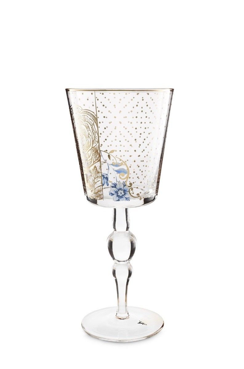 Royal Golden Flower wine glass high