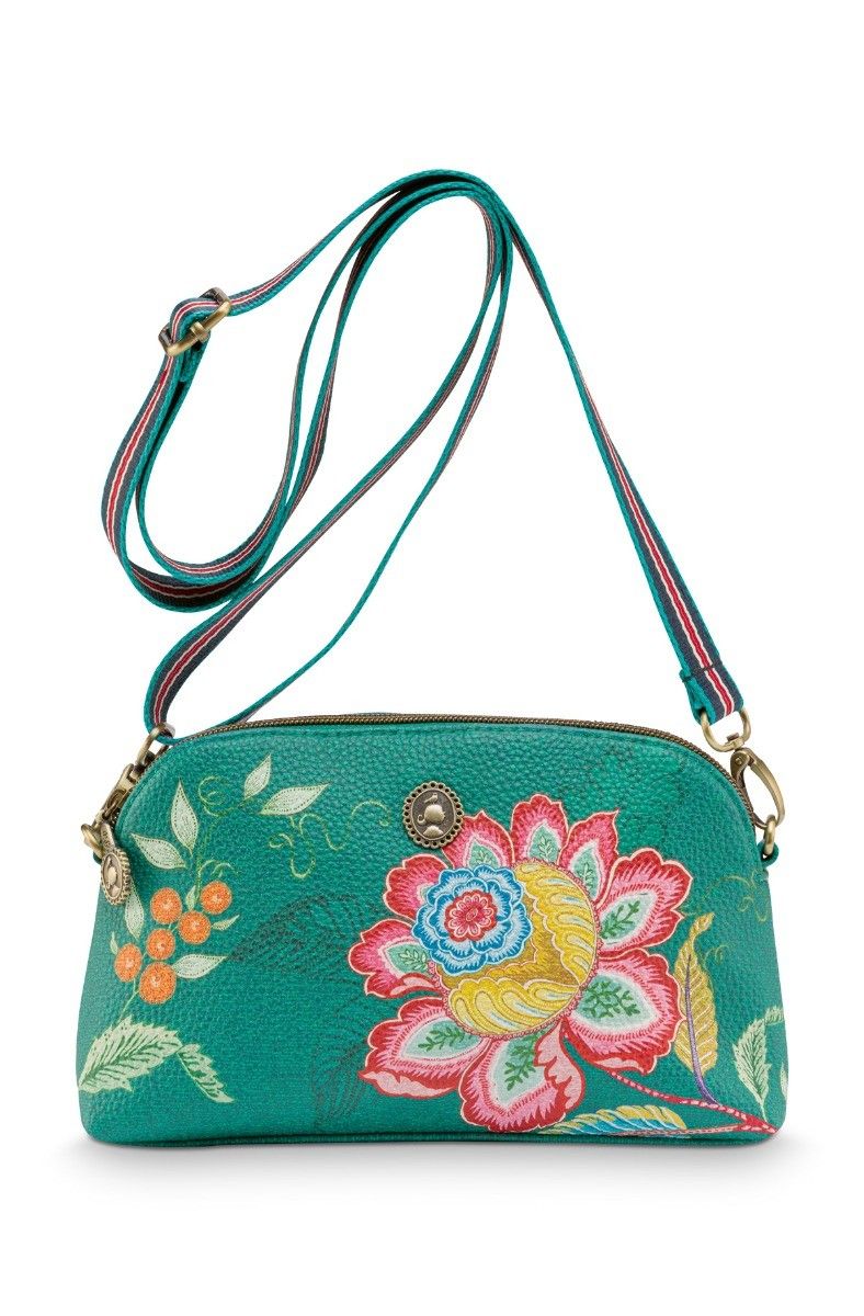 Cross Body Small Jambo Flower Green
