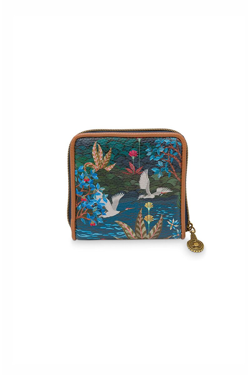 Portemonnee Vierkant Pip Garden Donkerblauw