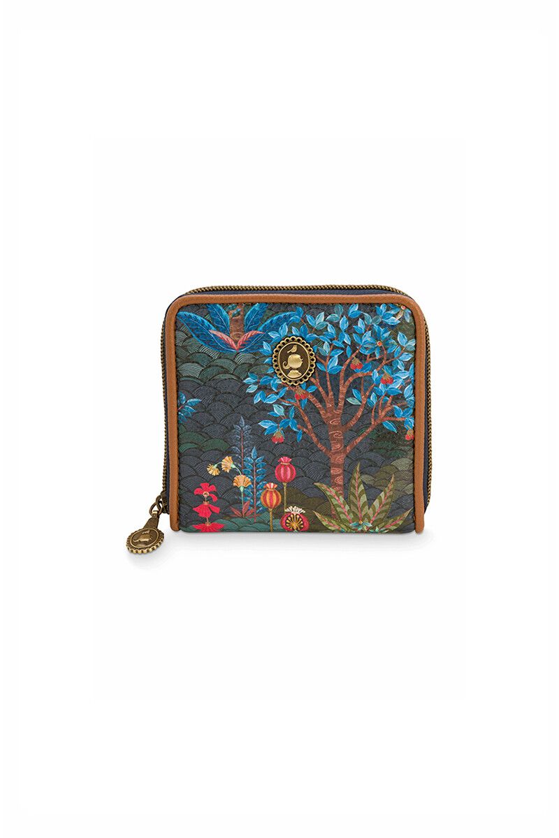 Portemonnee Vierkant Pip Garden Donkerblauw