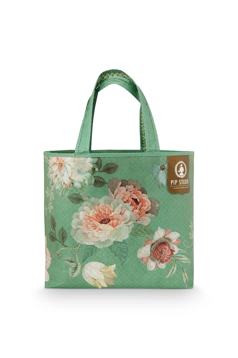 Aktion Tasche Tokyo Bouquet Grün 60x40x20cm