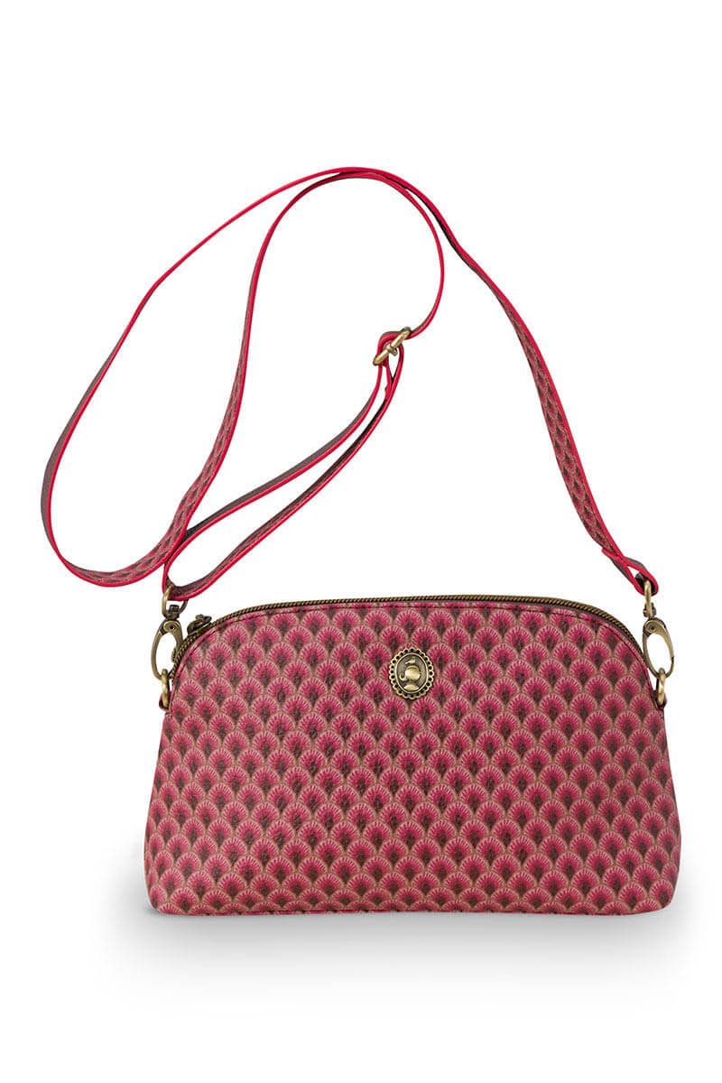 Schultertasche Klein Suki Dunkelrosa