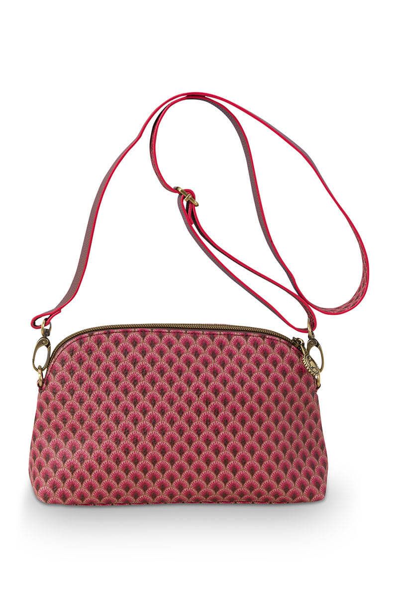 Schultertasche Klein Suki Dunkelrosa