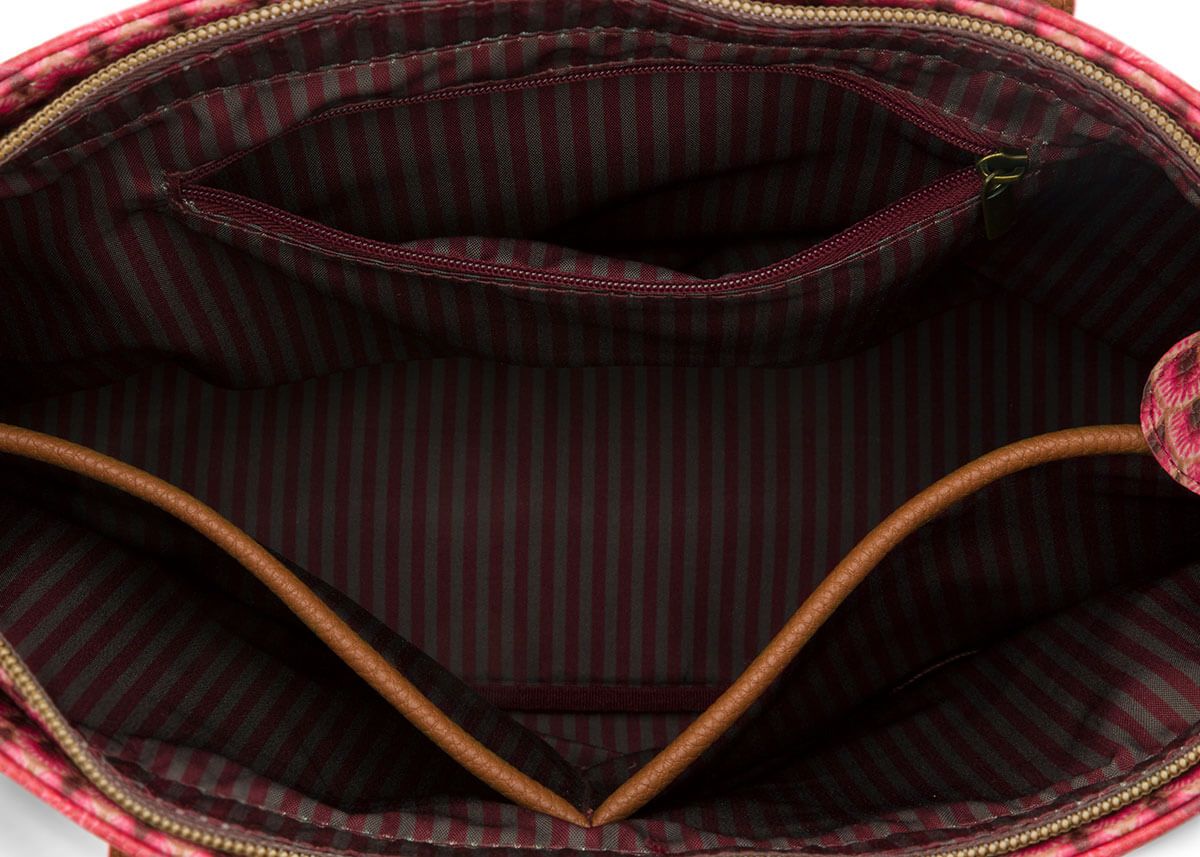 Tasche Klein Kyoto Festival Dunkelrosa