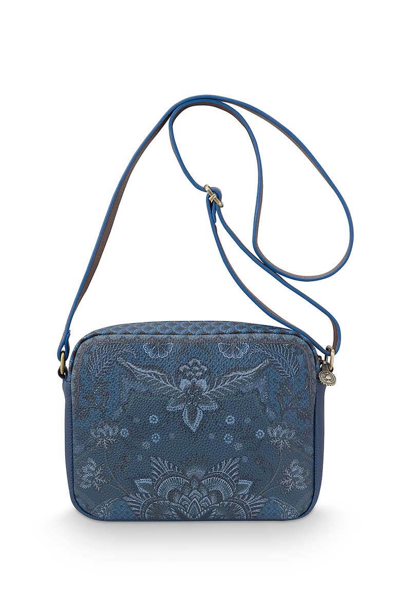 Schultertasche Medium Kyoto Festival Blau
