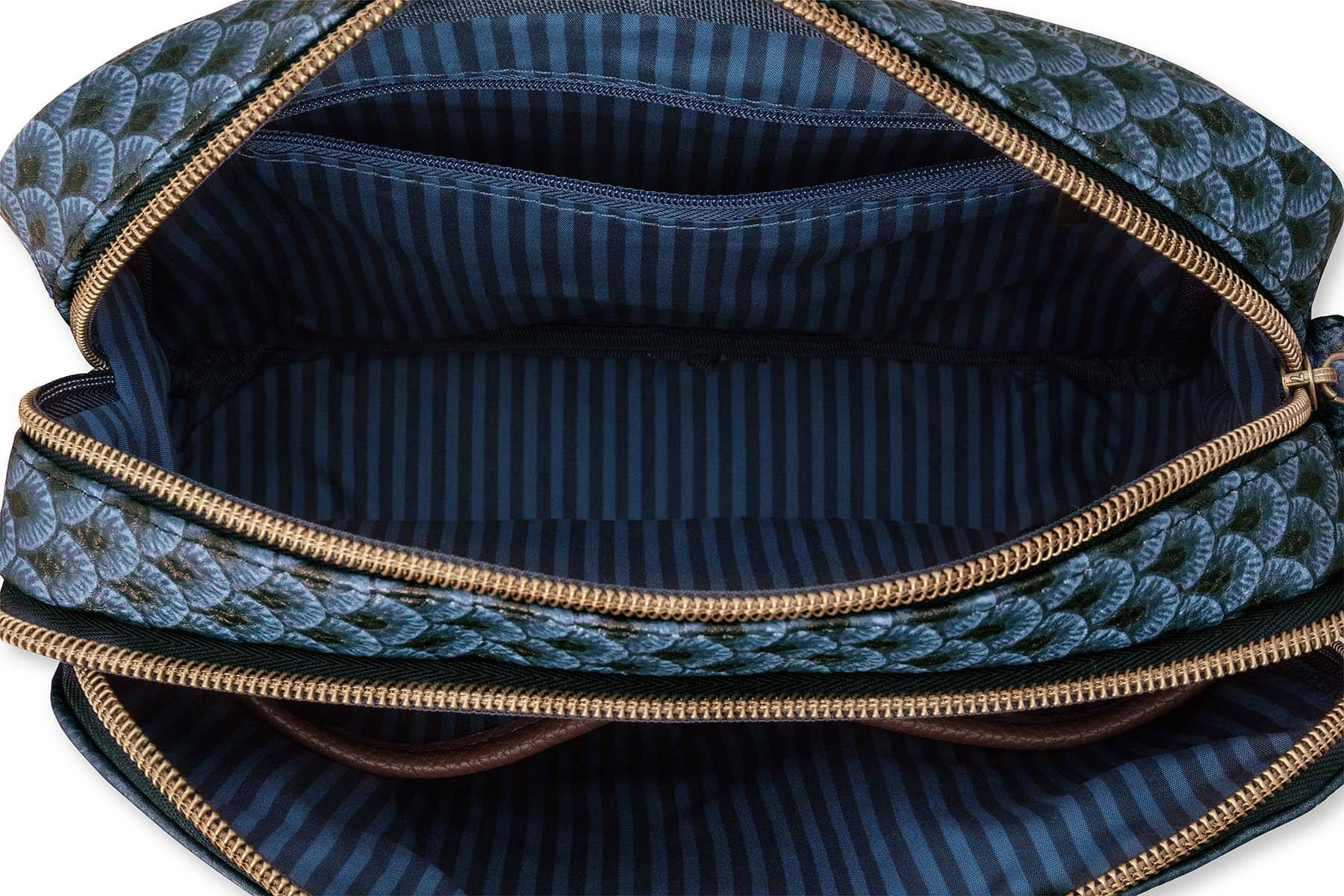 Schultertasche Medium Kyoto Festival Blau