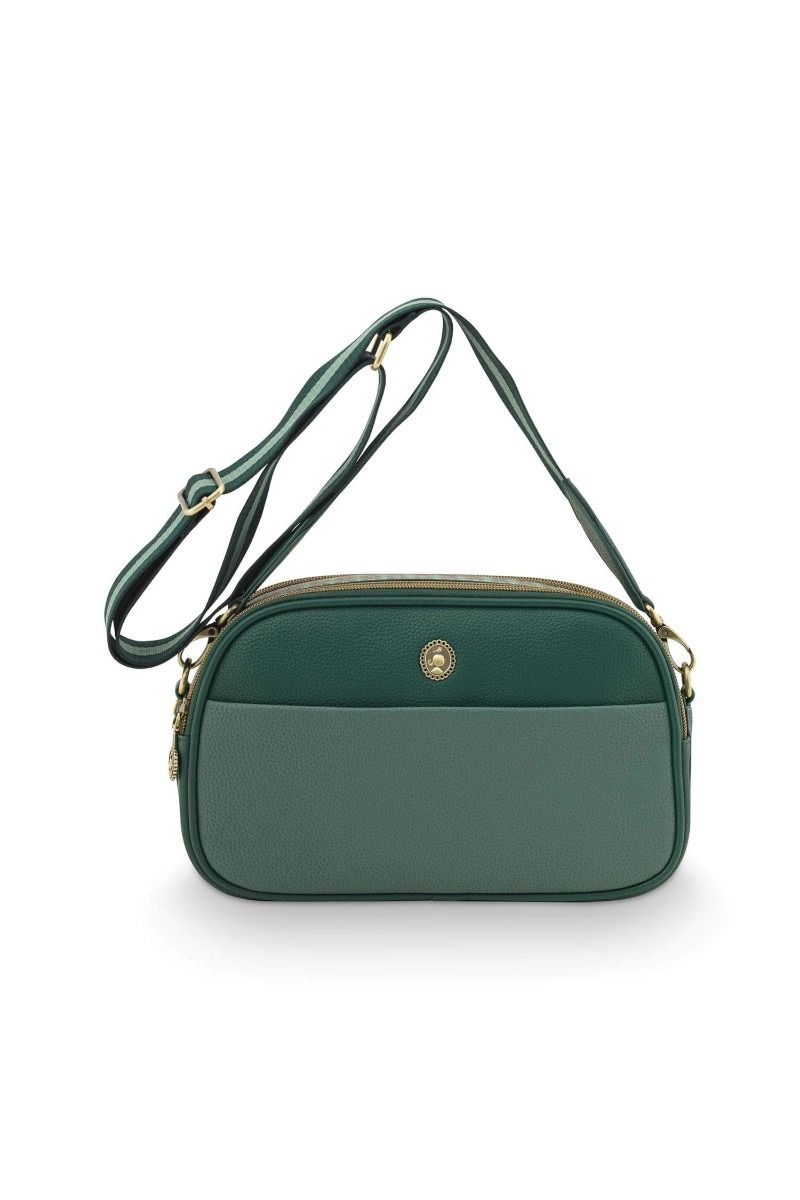 Frida Schultertasche Uni Grün