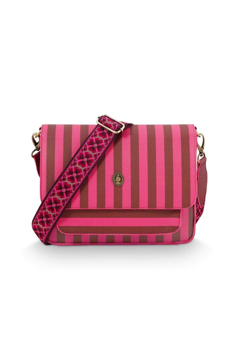 Fenna Sac Bandoulière Moyen Ligne Rose