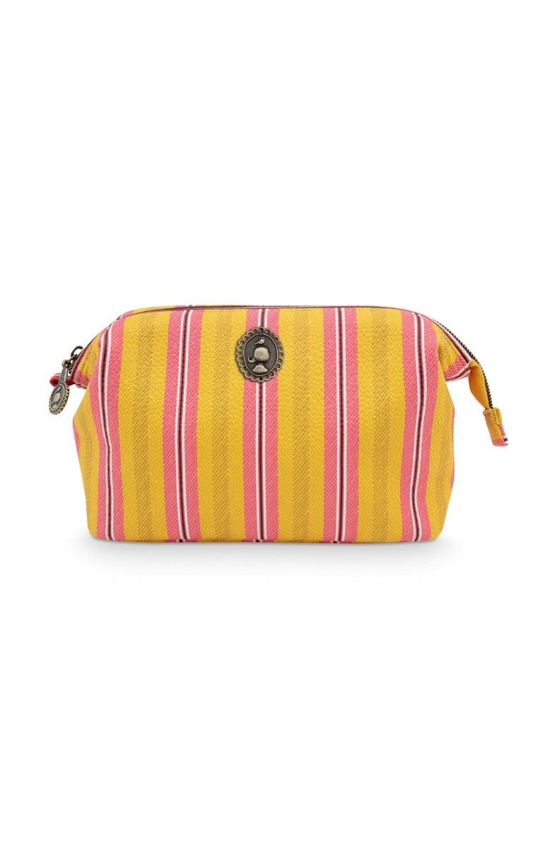 Cosmetic Purse Small Blurred Lines Yellow