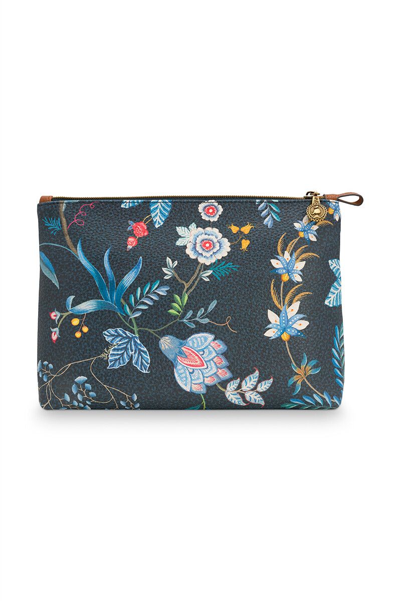 Necessaire Combi Flower Festival Dunkelblau