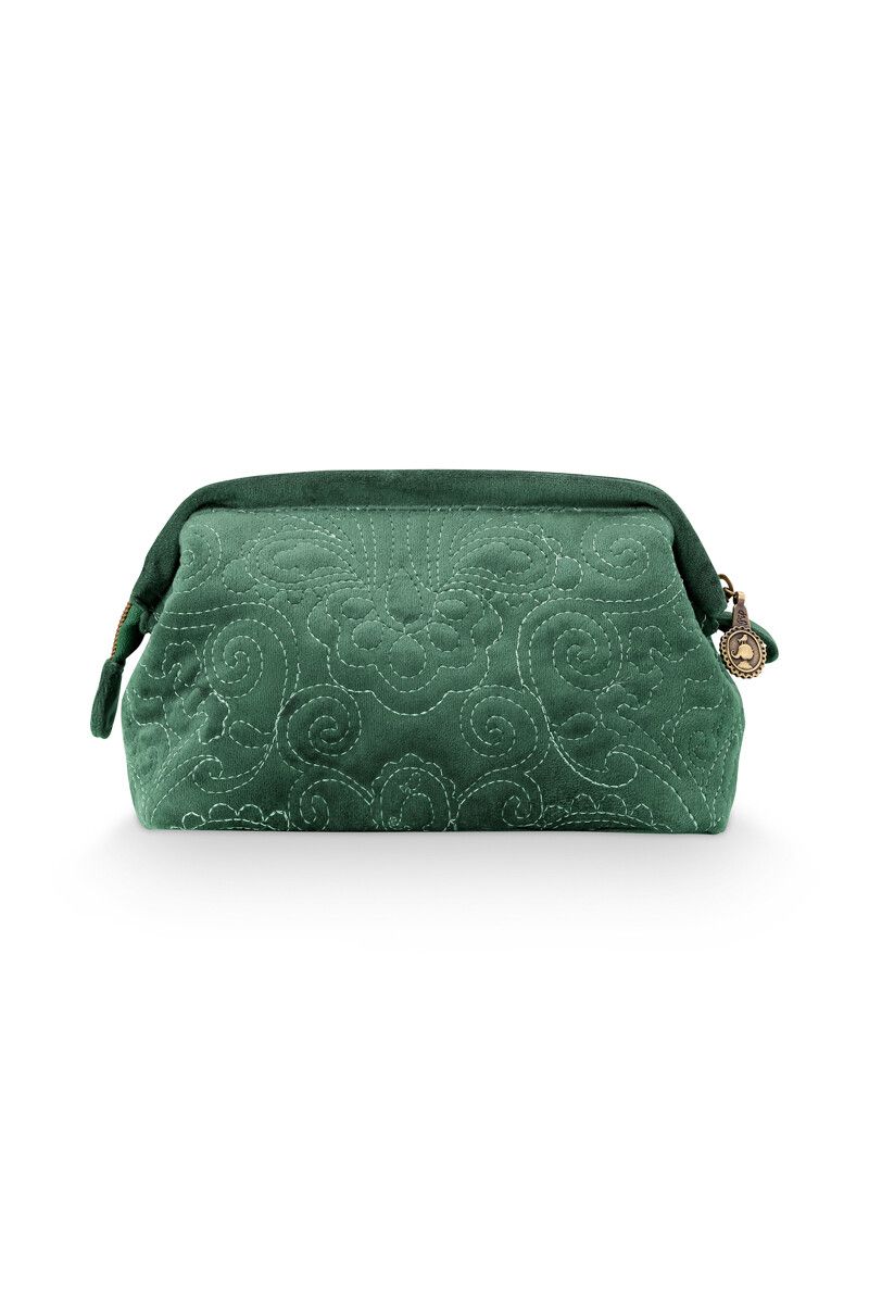 Kosmetiktasche Klein Samt Quiltey Days Grün