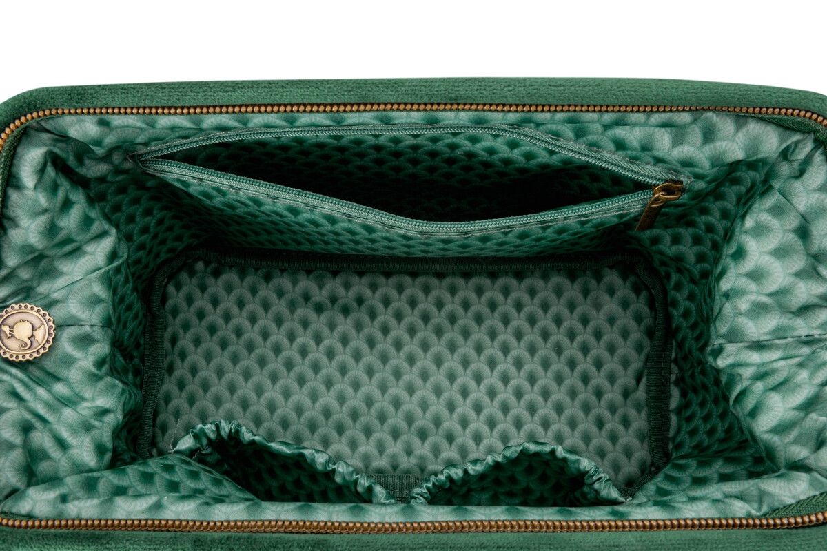 Kosmetiktasche Gross Quiltey Days Grün