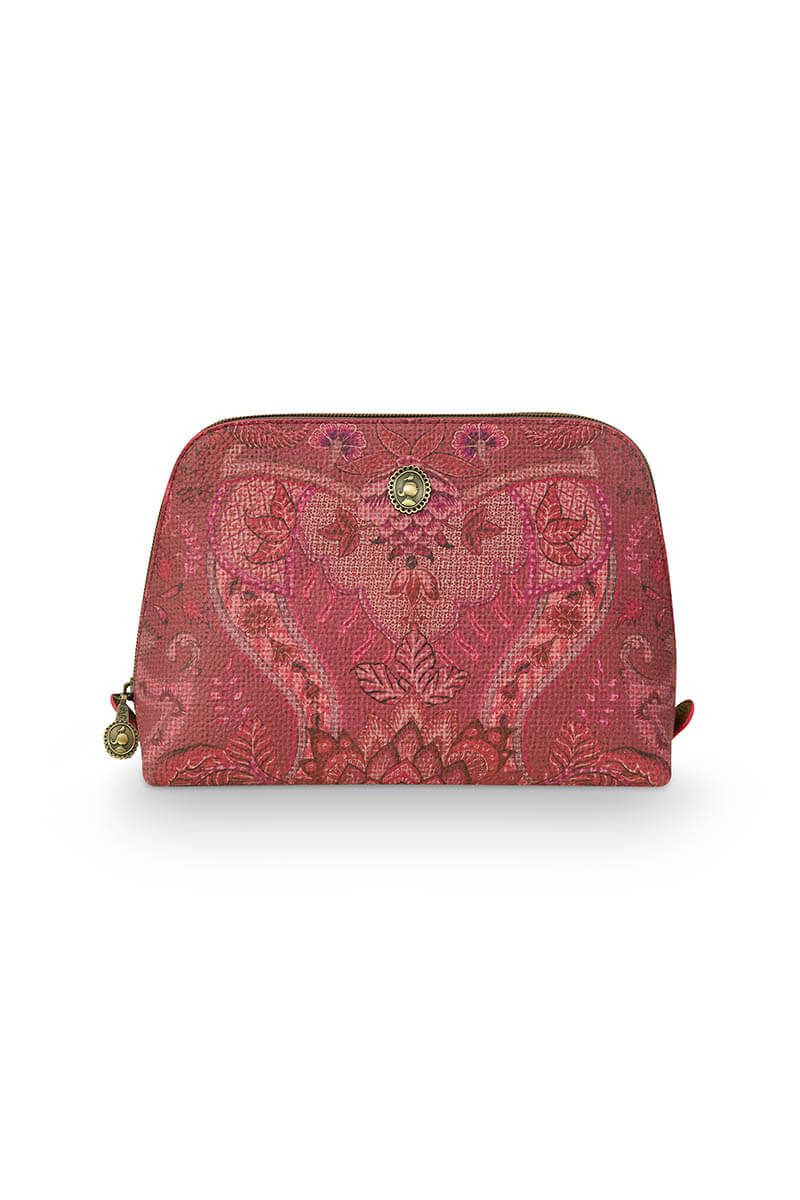 Cosmetic Bag Triangle Medium Kyoto Festival Dark Pink