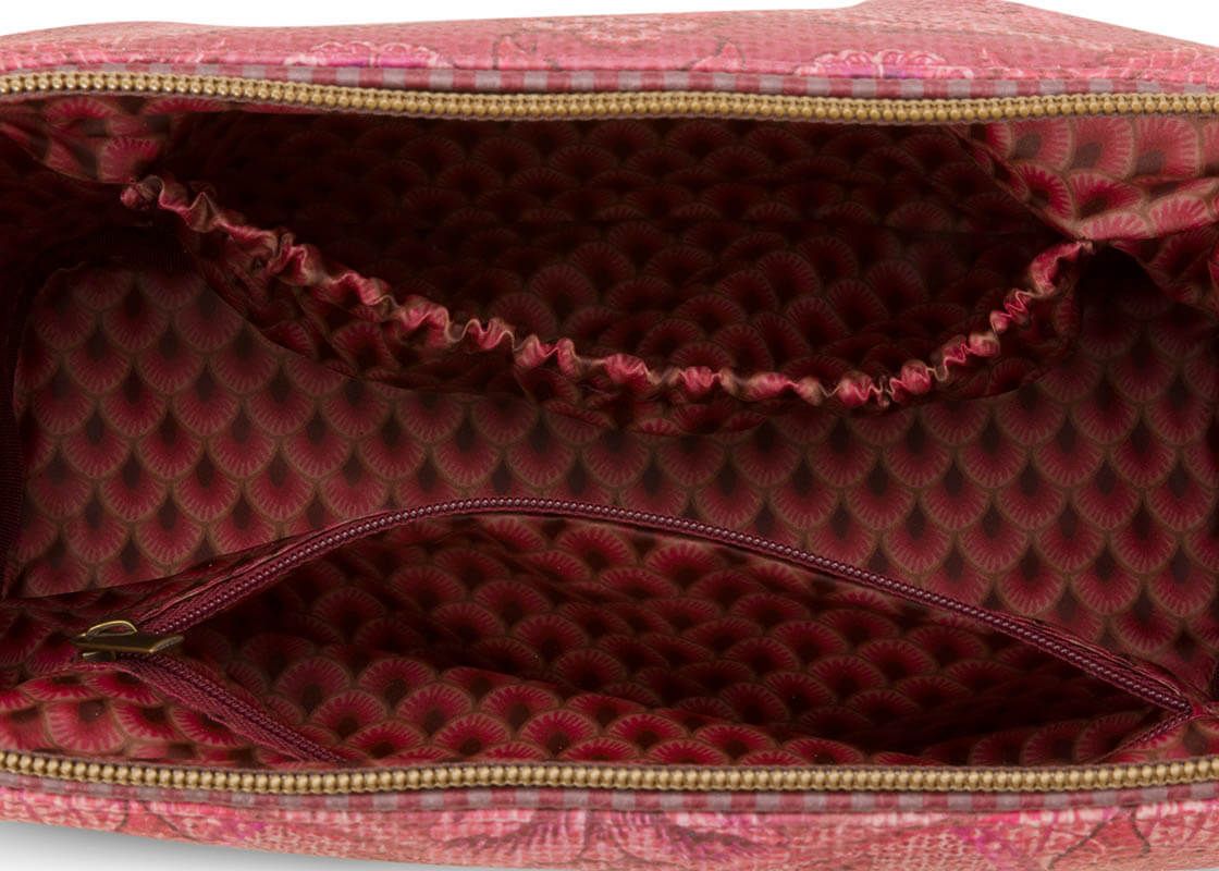Cosmetic Purse Medium Kyoto Festival Dark Pink