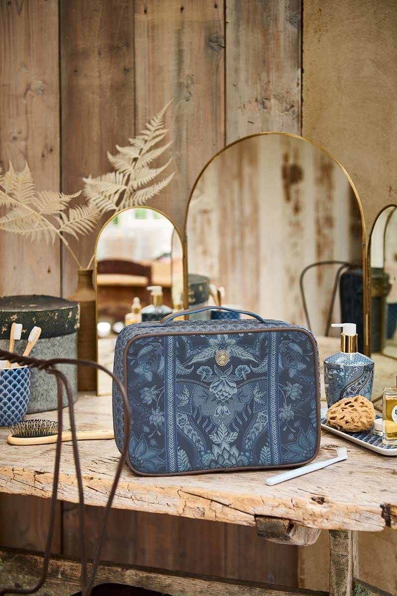 Beautycase Rechteckig Gross Kyoto Festival Blau