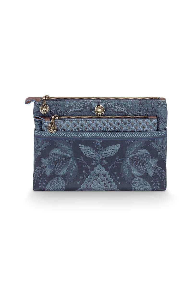 Kosmetiktasche Kyoto Festival Combi Blau