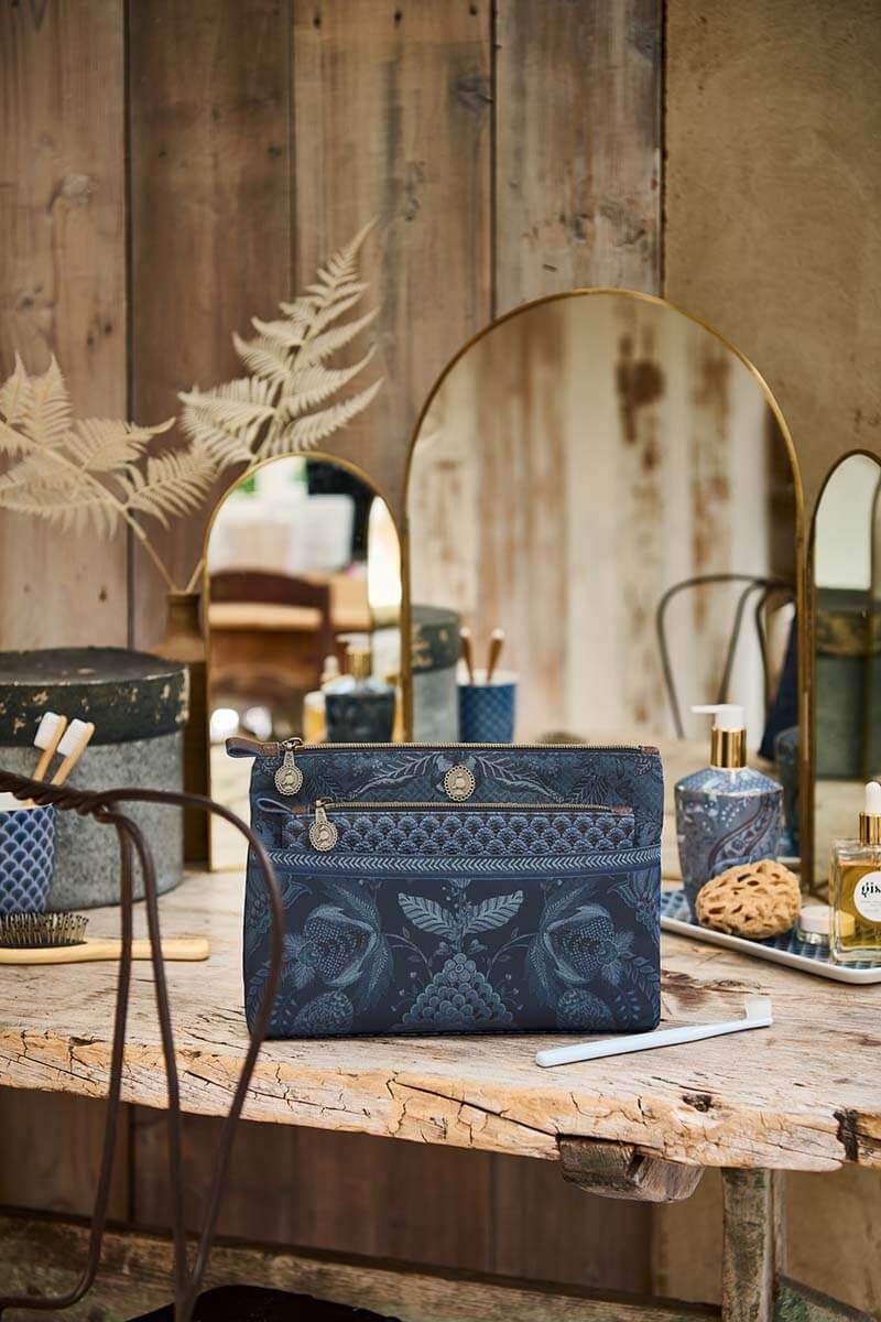 Kosmetiktasche Kyoto Festival Combi Blau