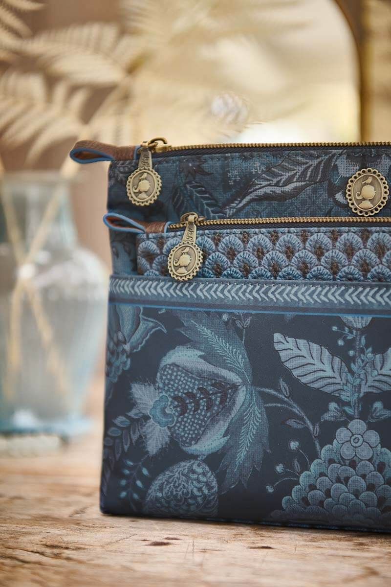Kosmetiktasche Kyoto Festival Combi Blau