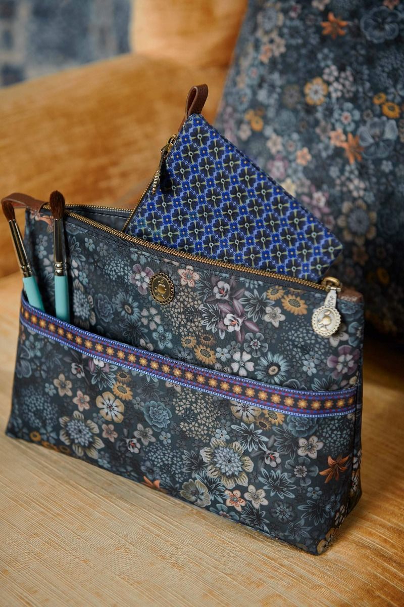 Kosmetiktasche Combi Gross Tutti I Fiori Blau