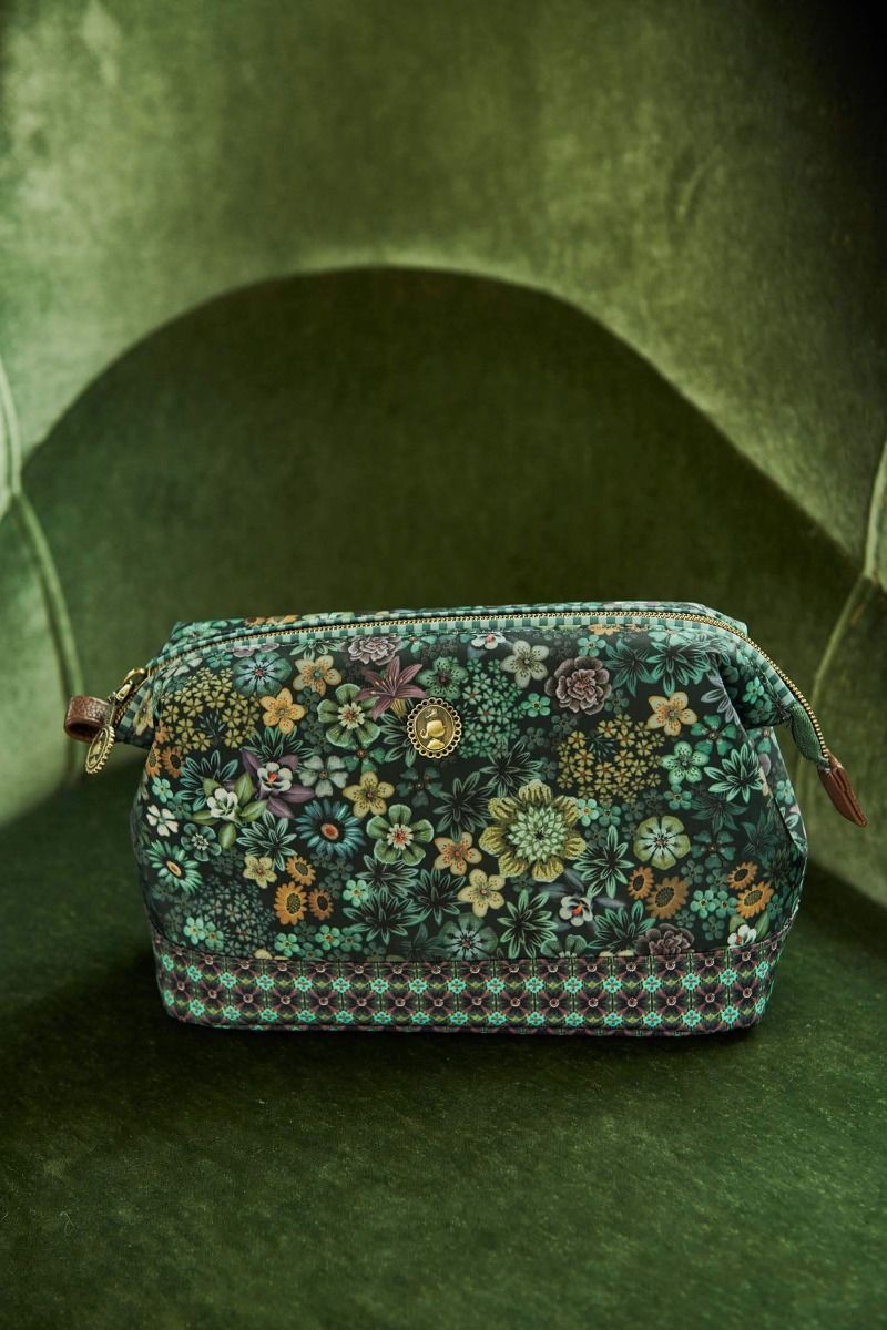 Pochette à Cosmétiques de Taille Moyenne Tutti I Fiori Vert