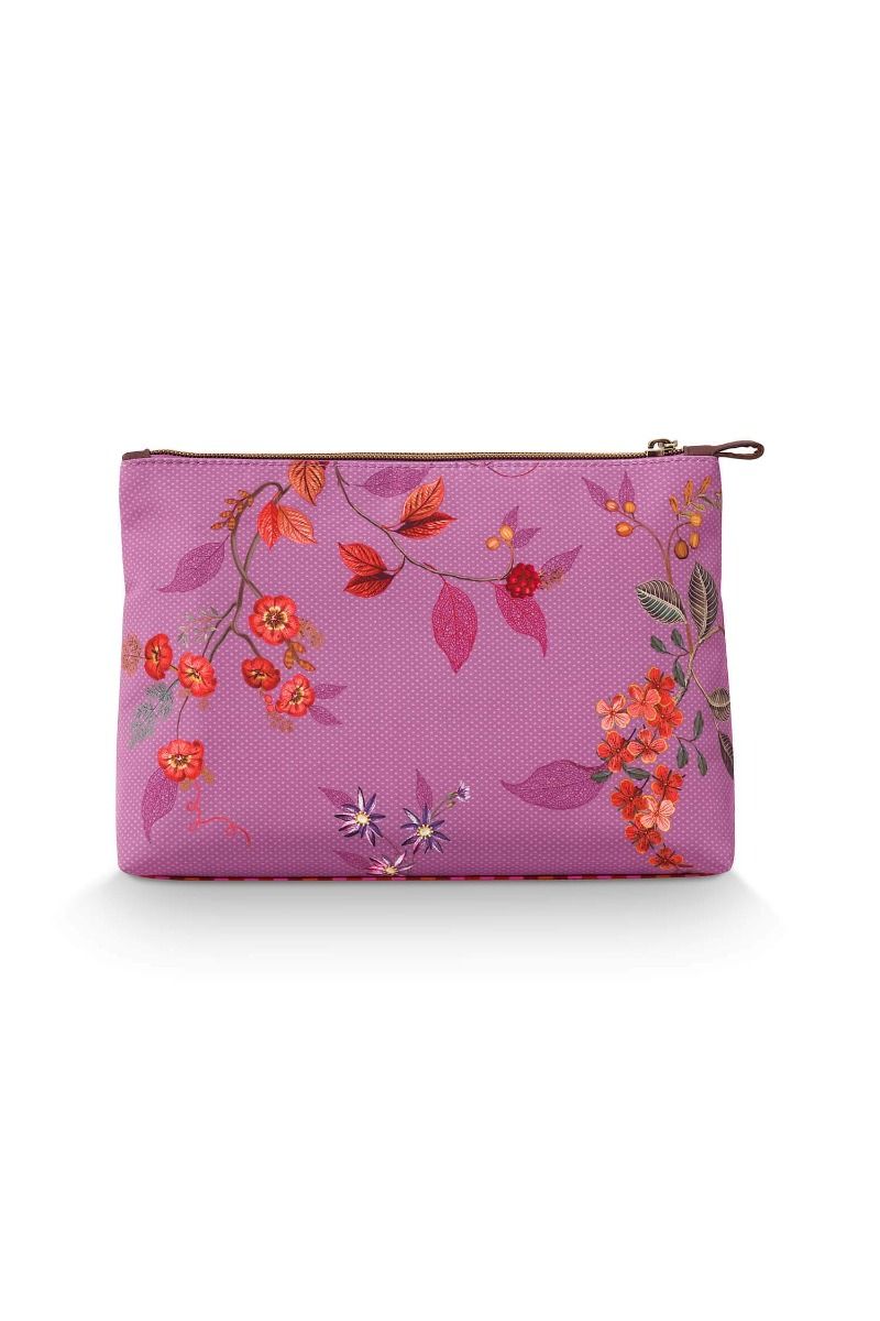 Kosmetiktasche Kawai Flower Fuchsia