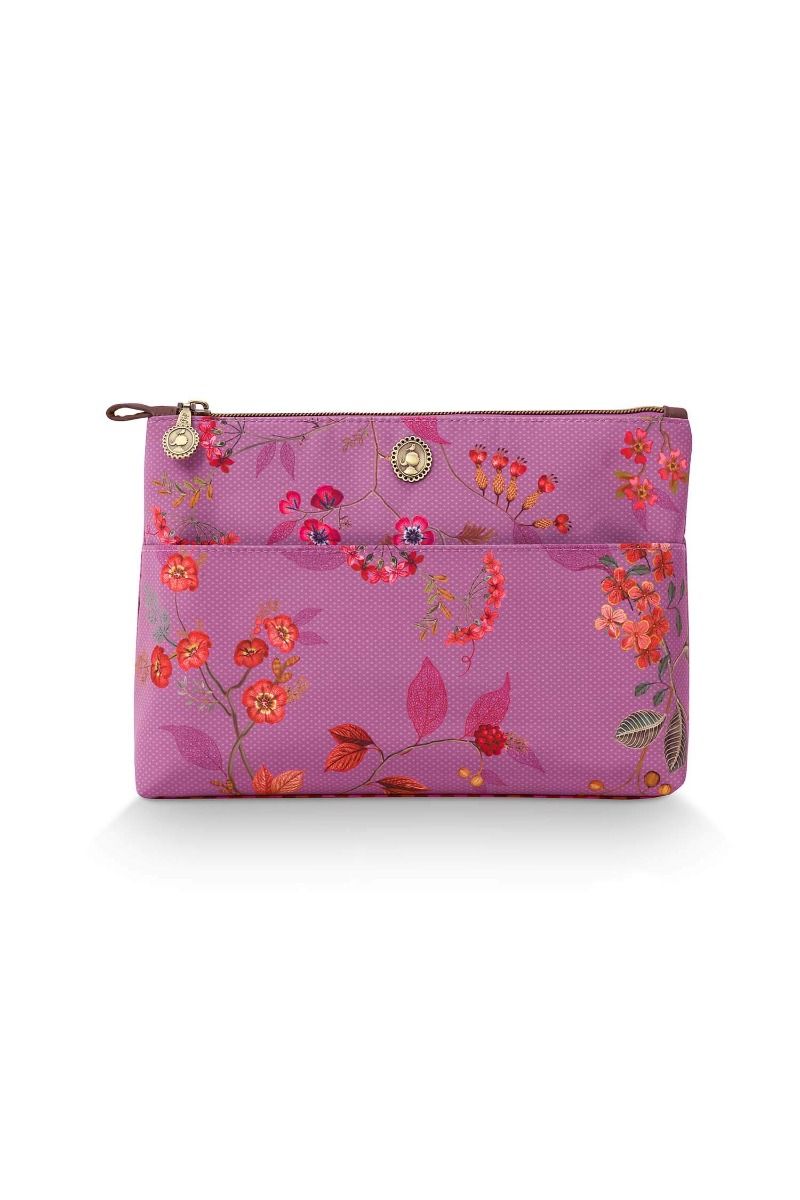 Kosmetiktasche Kawai Flower Fuchsia