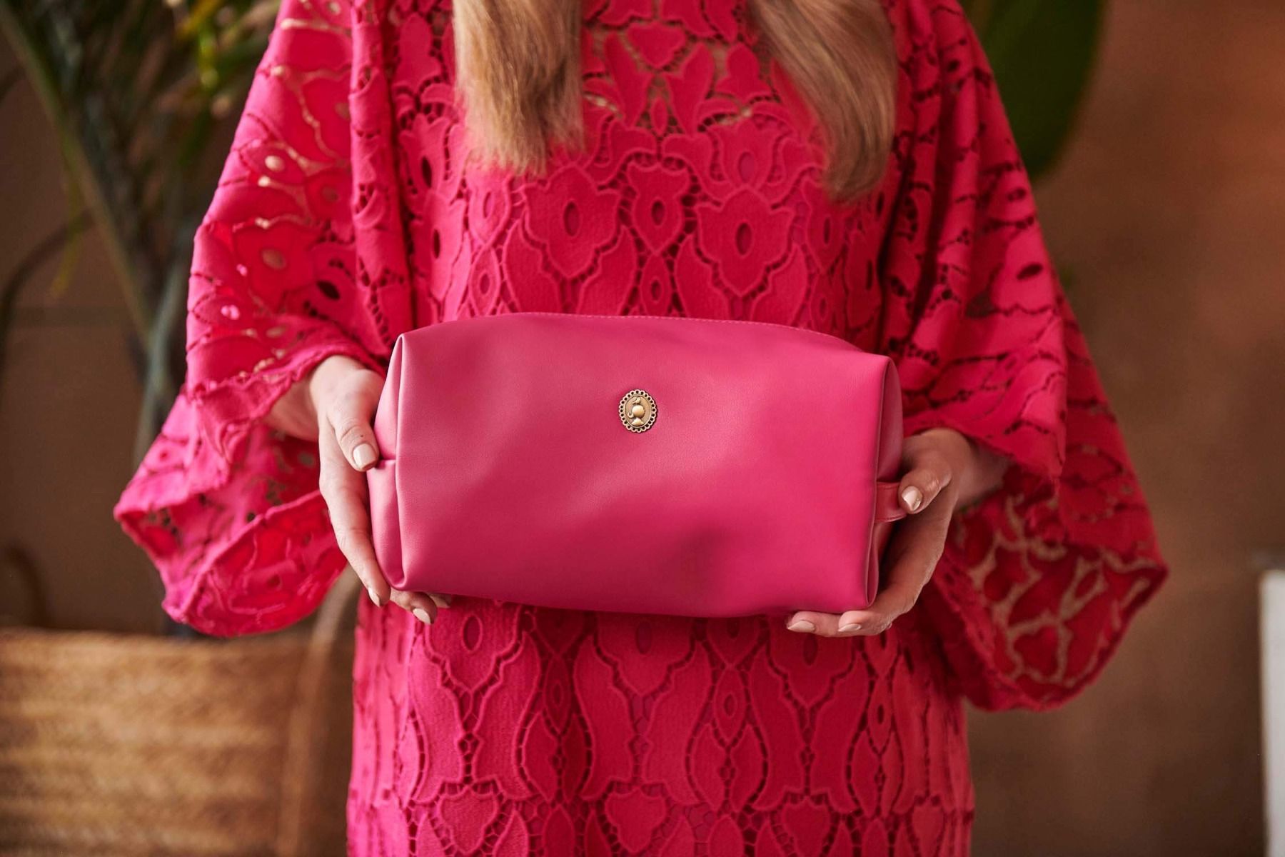 Cosmetic Bag Large Uni Pink