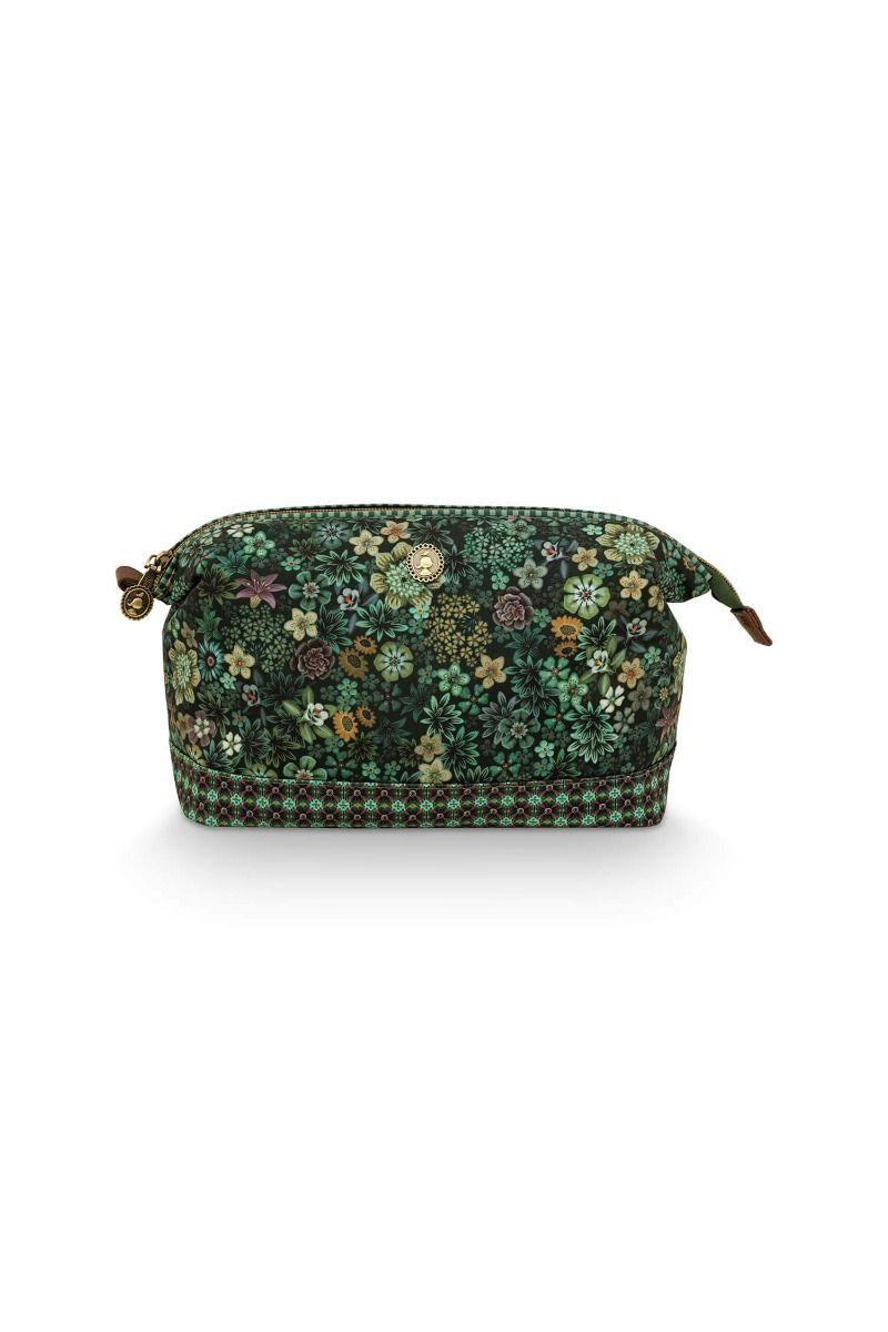 Pochette à cosmétiques de Grande Taille Tutti i Fiori Vert