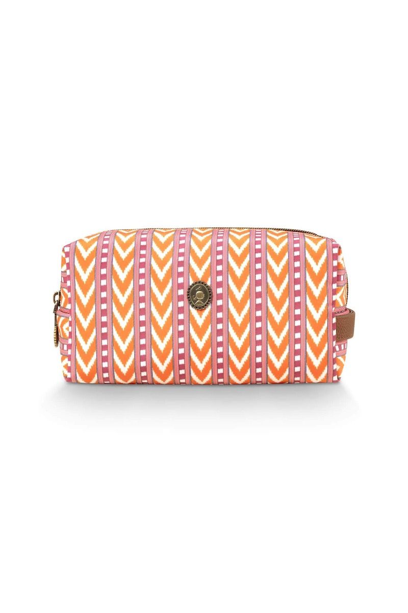 Coco Necessaire Mittel Samba Streifen Orange