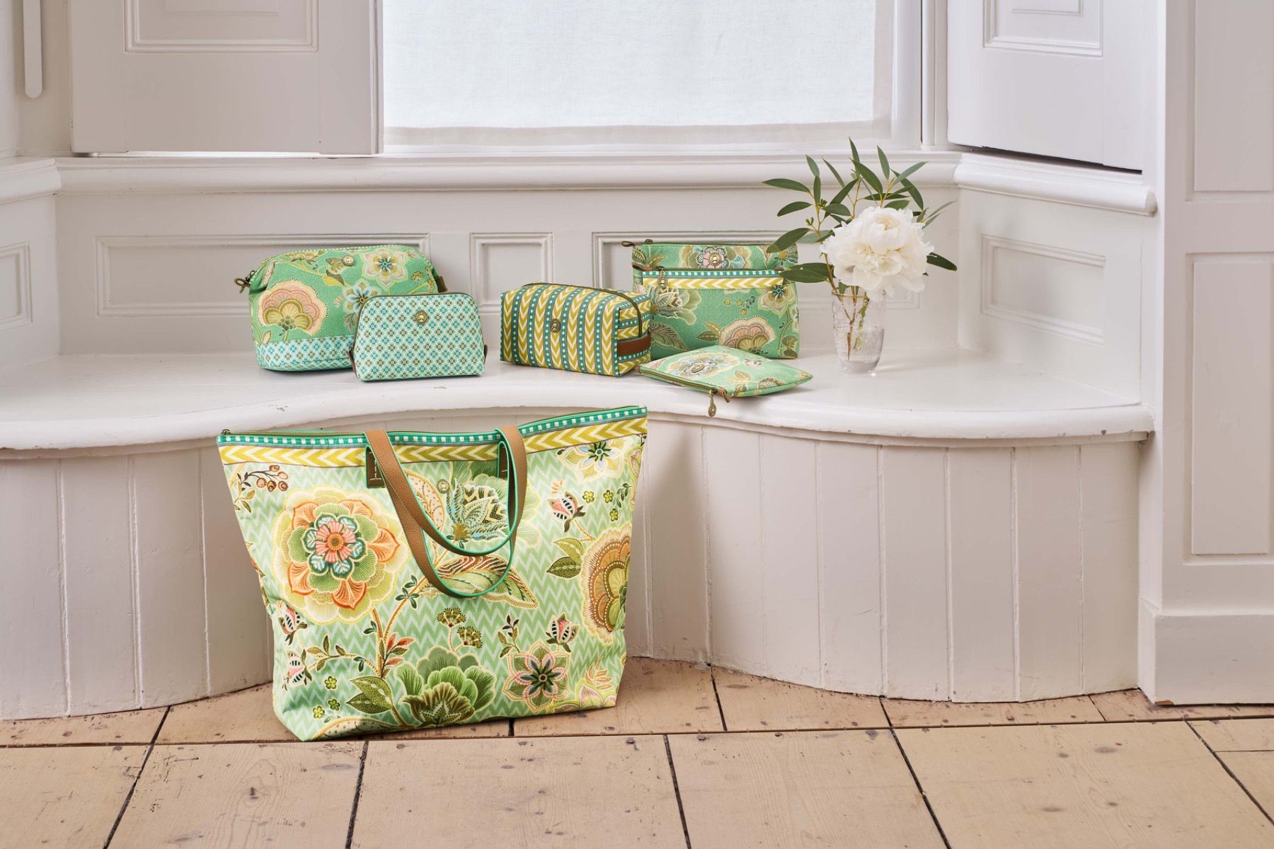 Coco Trousse à Cosmétiques Moyen Samba Ligne Vert