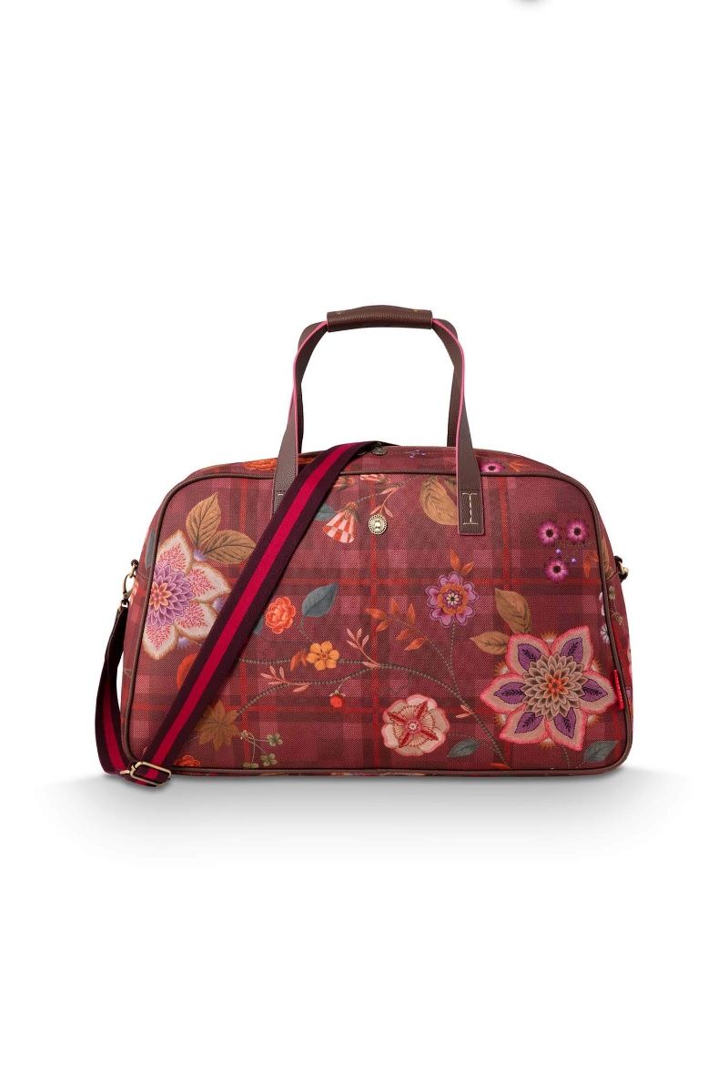 Tovy Weekend Bag Medium Flores Felices Red