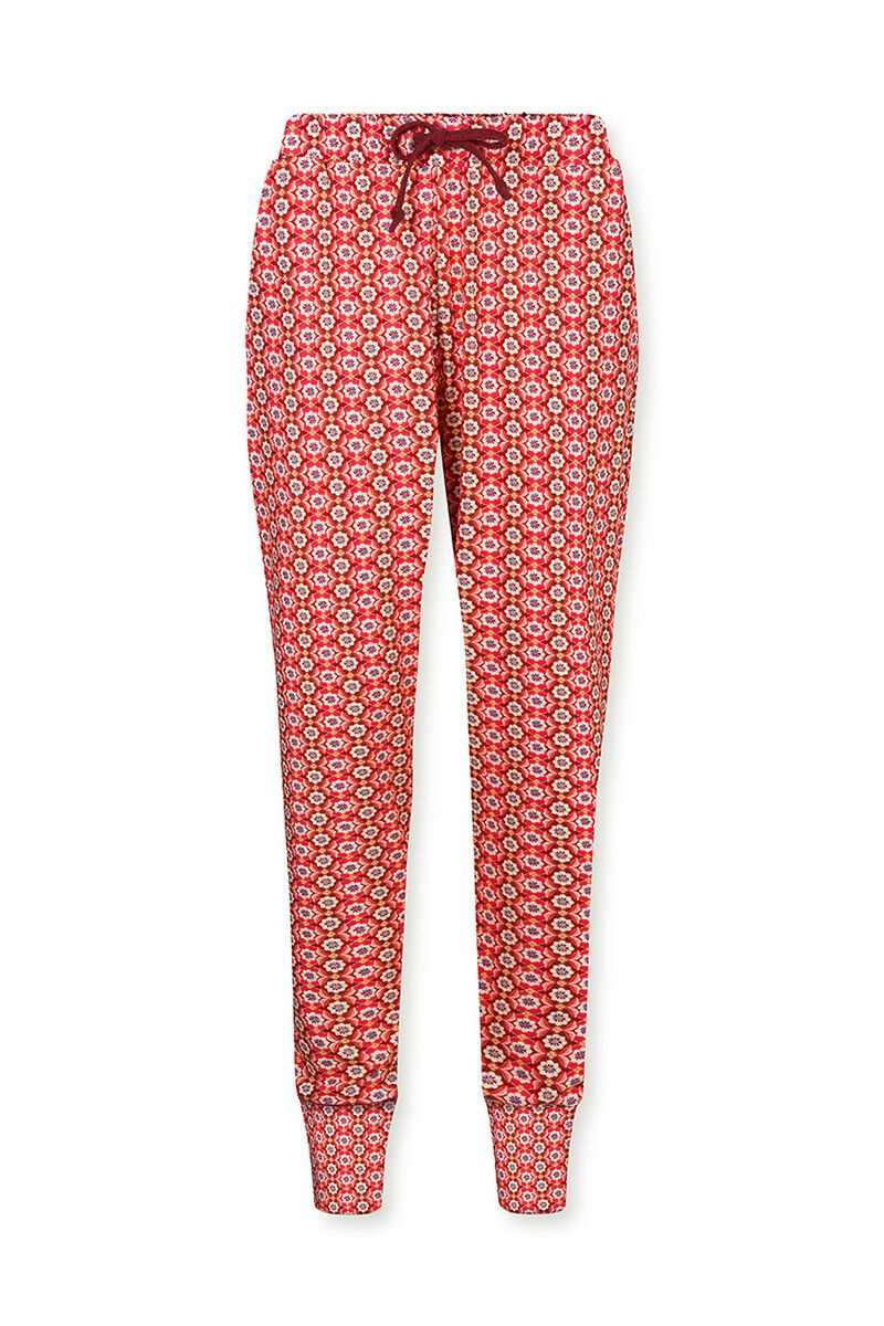 Trousers Long Star Flower Red