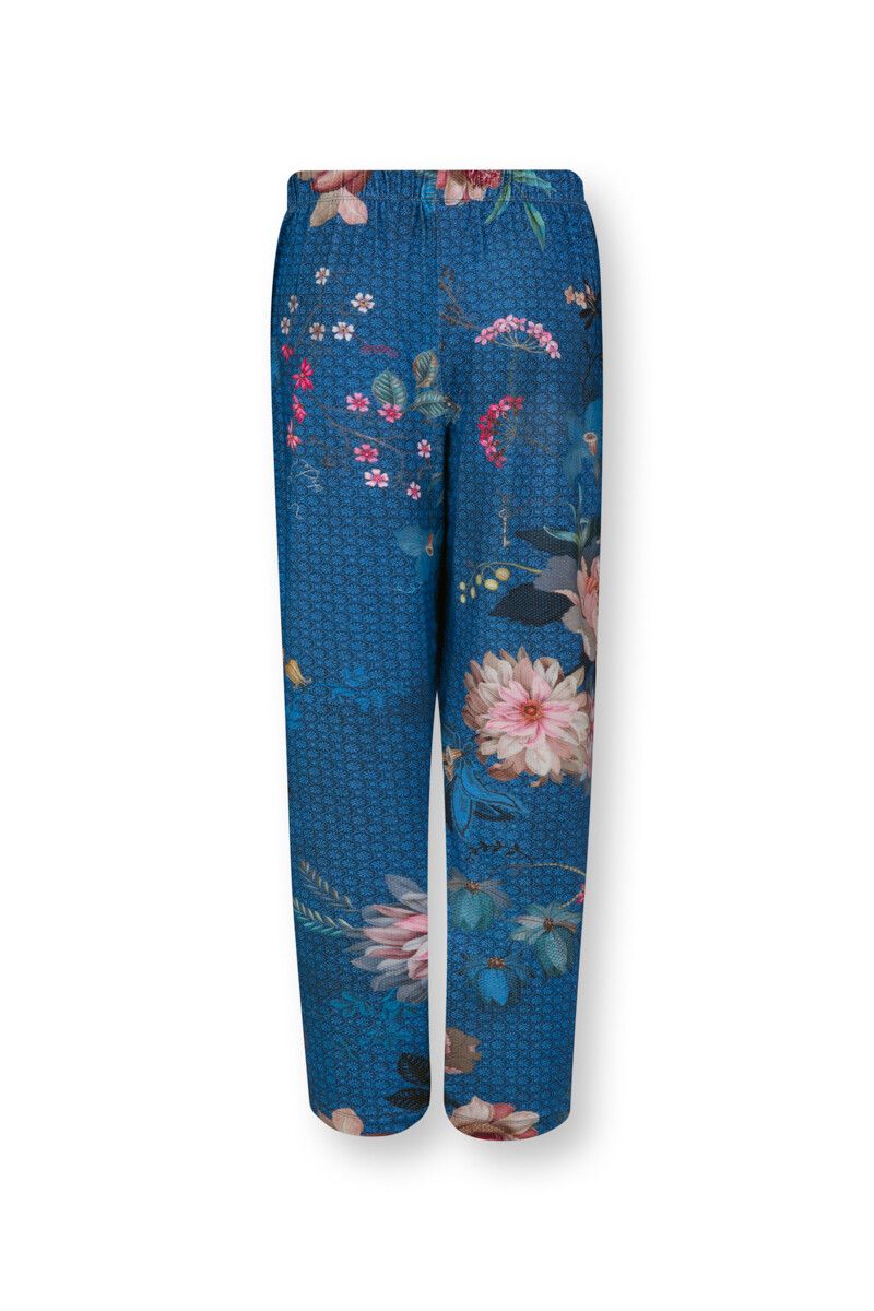 Lange Broek Tokyo Bouquet Blauw