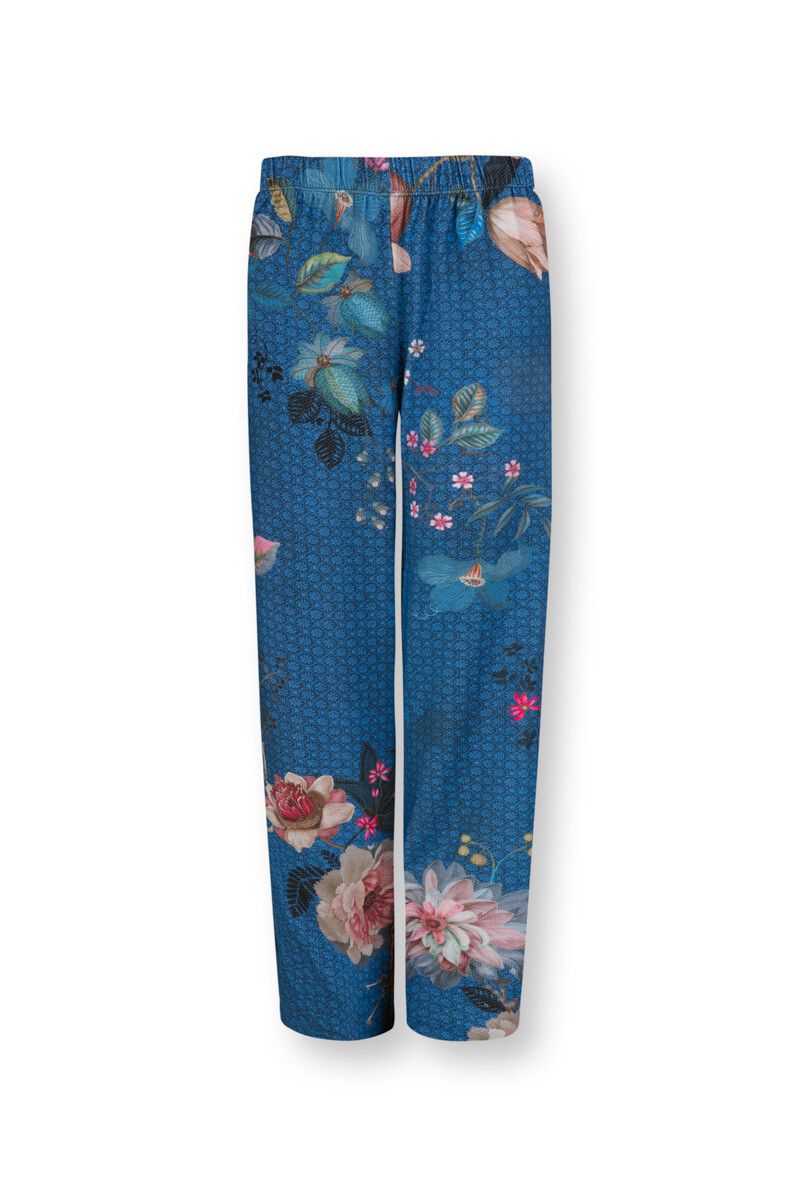 MINTLIMIT Damen Schlafanzughose Pyjamahose Nachtwäsche Breites Bein Hose Lang Streifen mit Taschen 