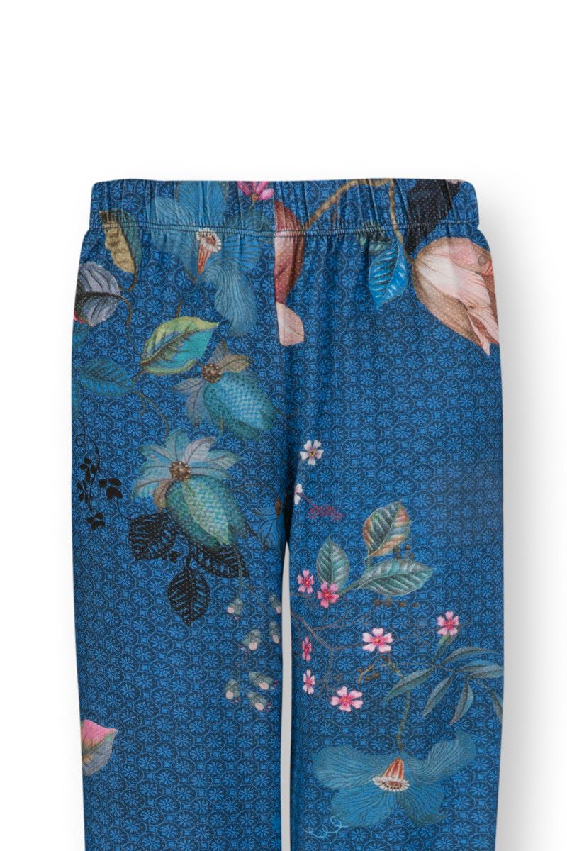 Lange Broek Tokyo Bouquet Blauw