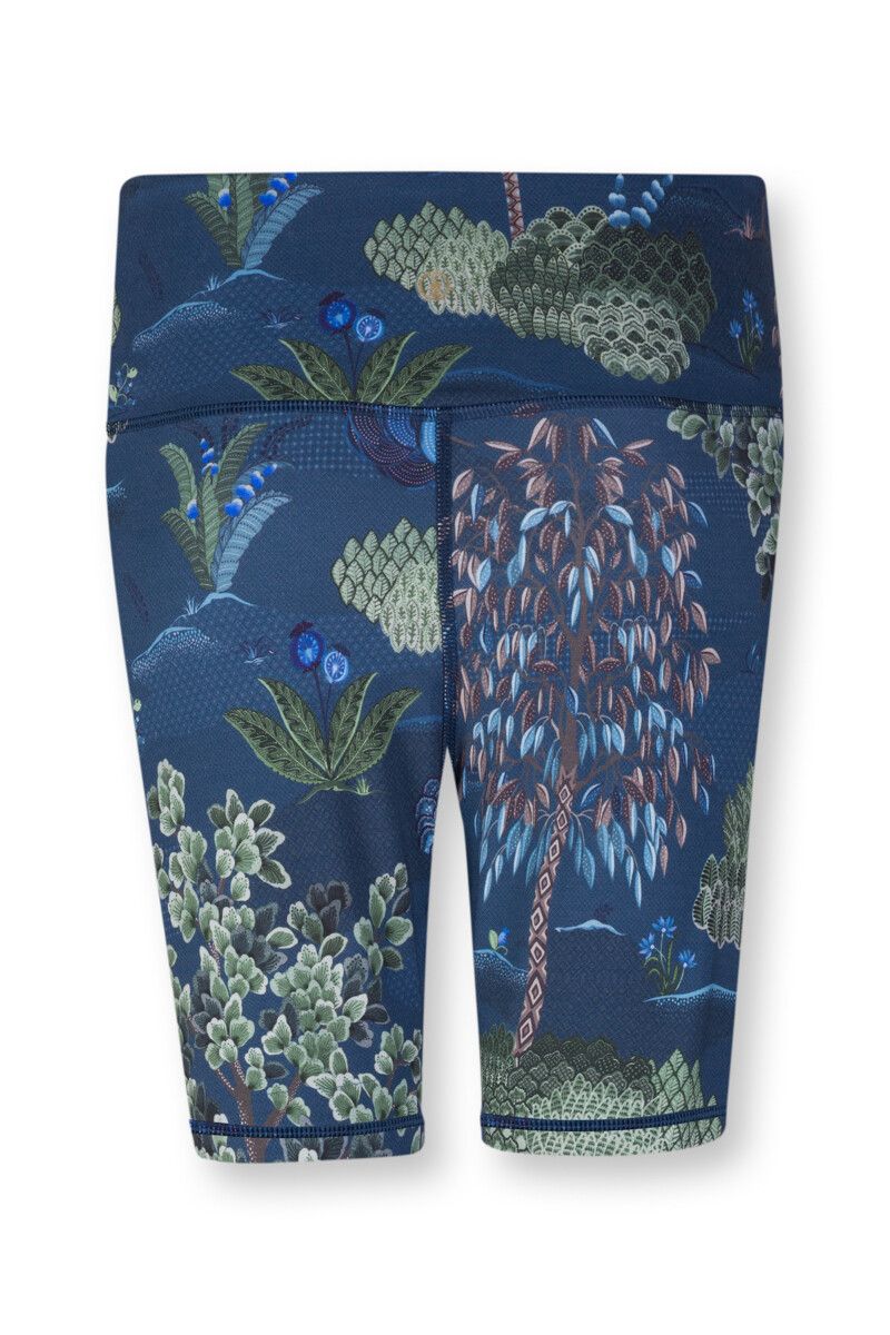Sport Trousers Short Japanese Garden Blue