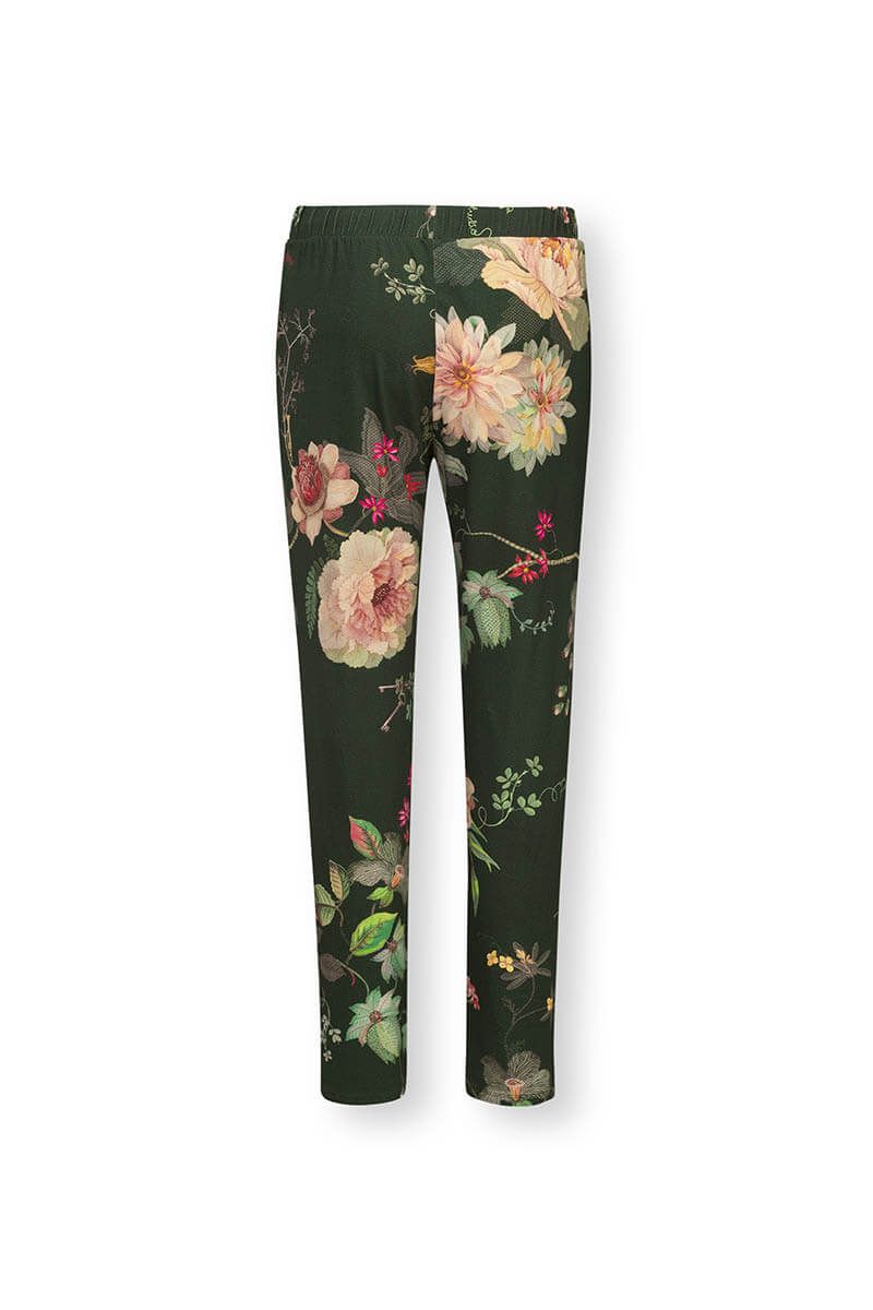 Lange Hose Tokyo Bouquet Dunkelgrün