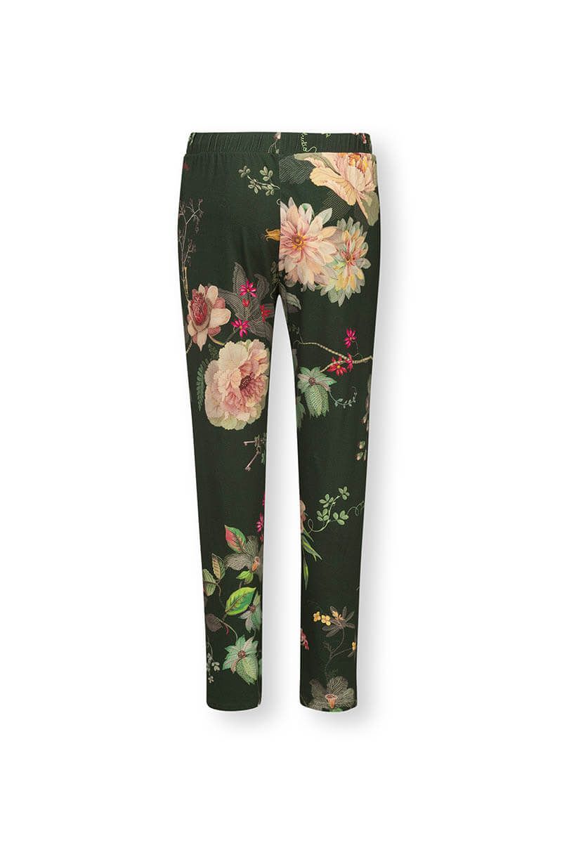 Lange Broek Tokyo Bouquet Donkergroen