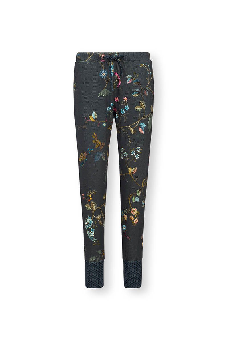 Lange Hose Kawai Flower Dunkelblau