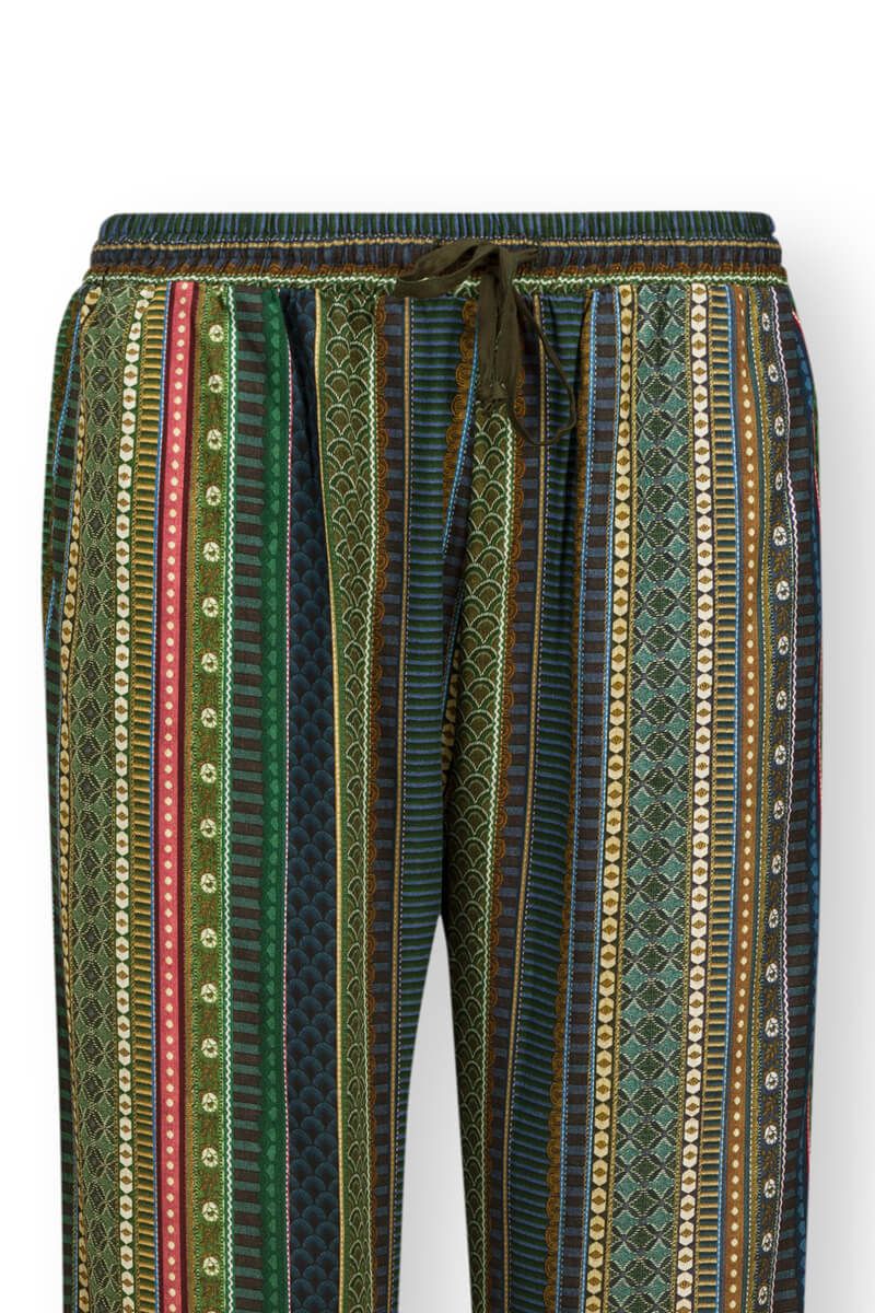 Lange Broek Ribbon Groen/blauw