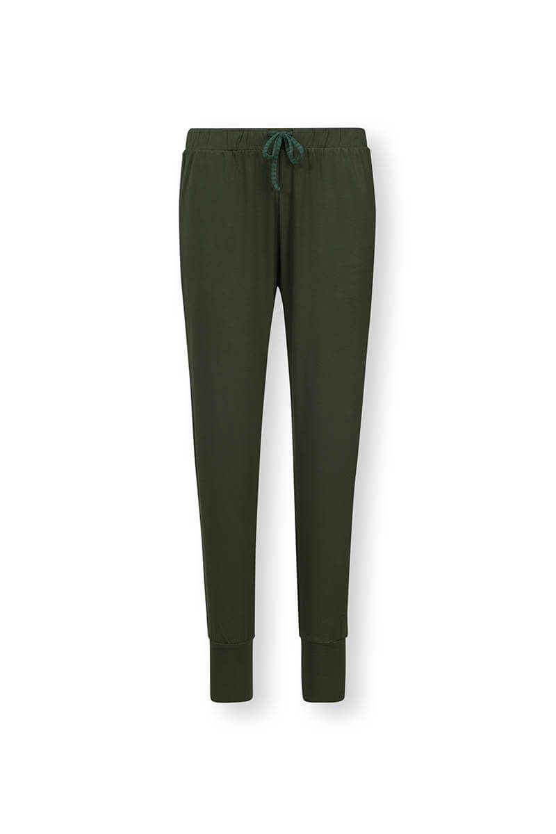 Lange Hose Solid Grün