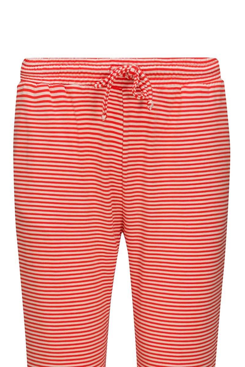 Lange Hose Little Sumo Stripe Koralle