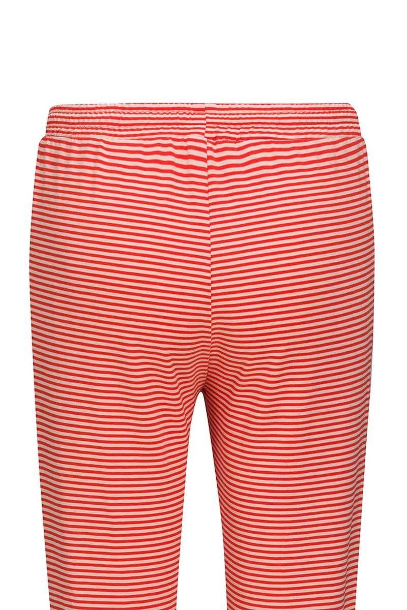 Lange Hose Little Sumo Stripe Koralle