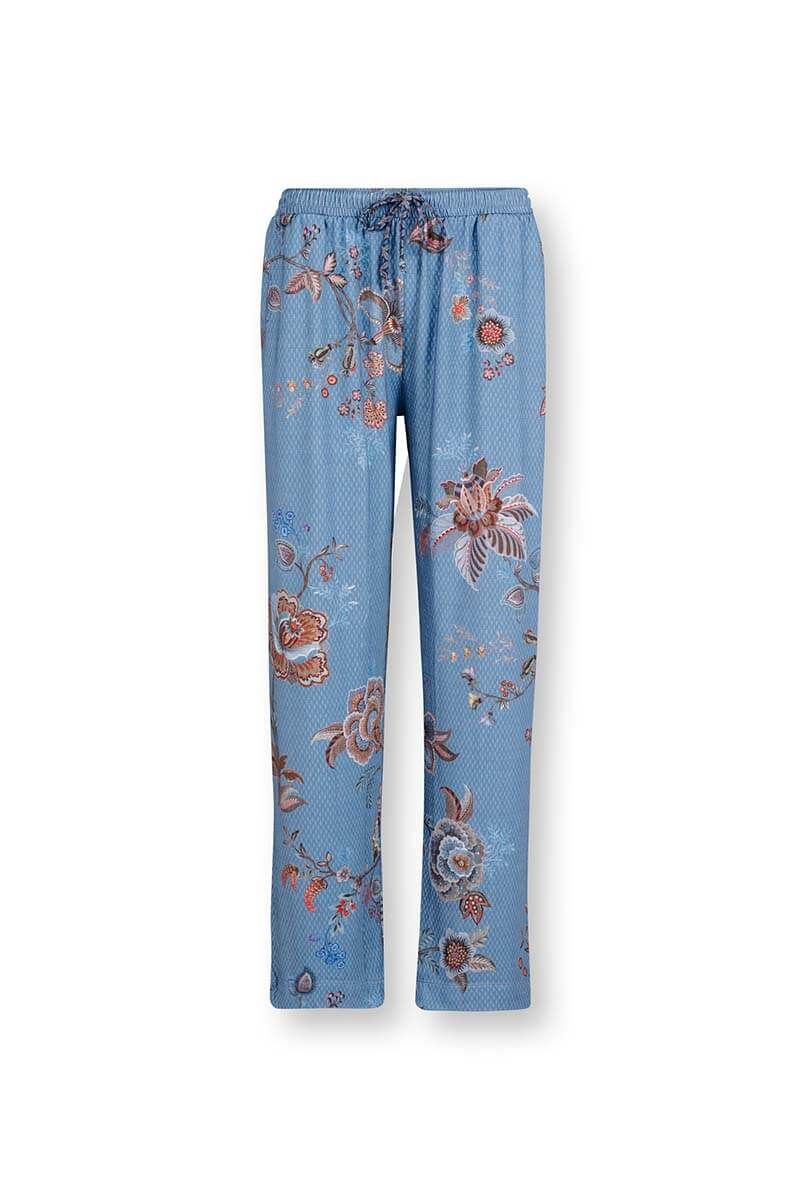 Lange Hose Cece Fiore Blau