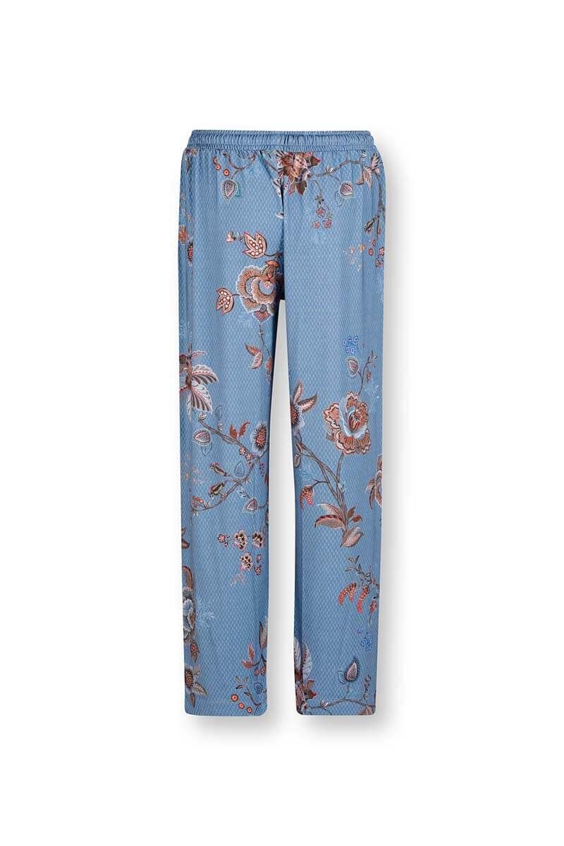 Lange Hose Cece Fiore Blau
