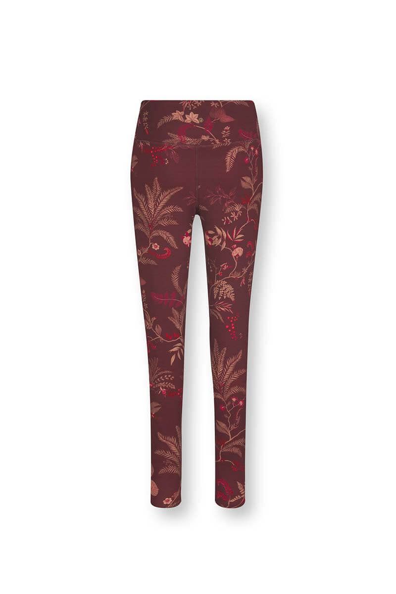 Lange Sportlegging Isola Donkerrood