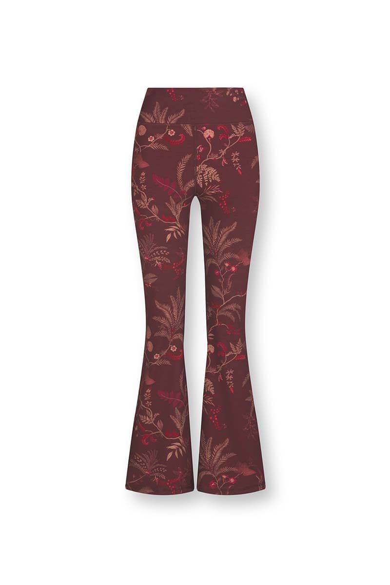 Flared Sport Legging Long Isola Dark Red