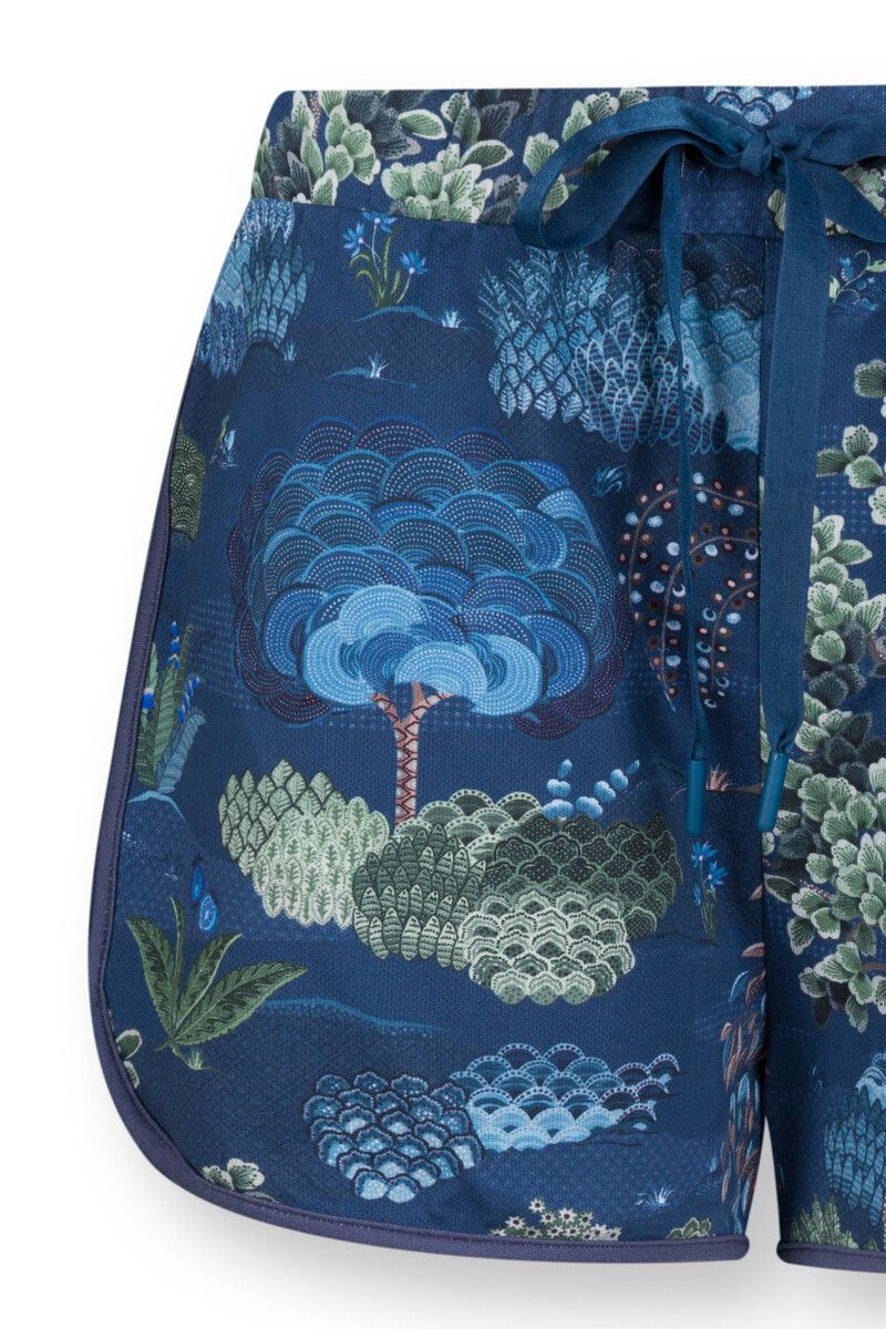 Shorts Japanese Garden Blue